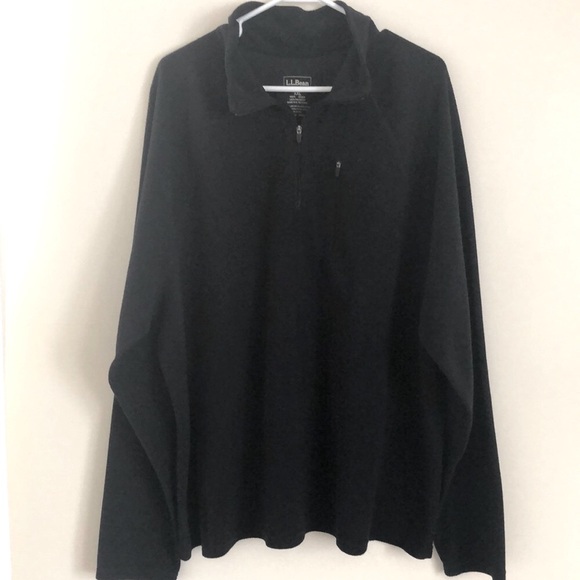 LL Bean Mens Fleece Pullover Quarter-Zip - Picture 3 of 5